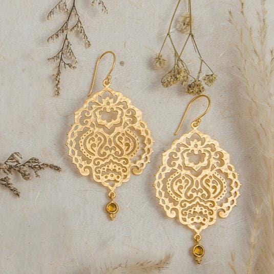 Breath of Life Earrings • Citrine