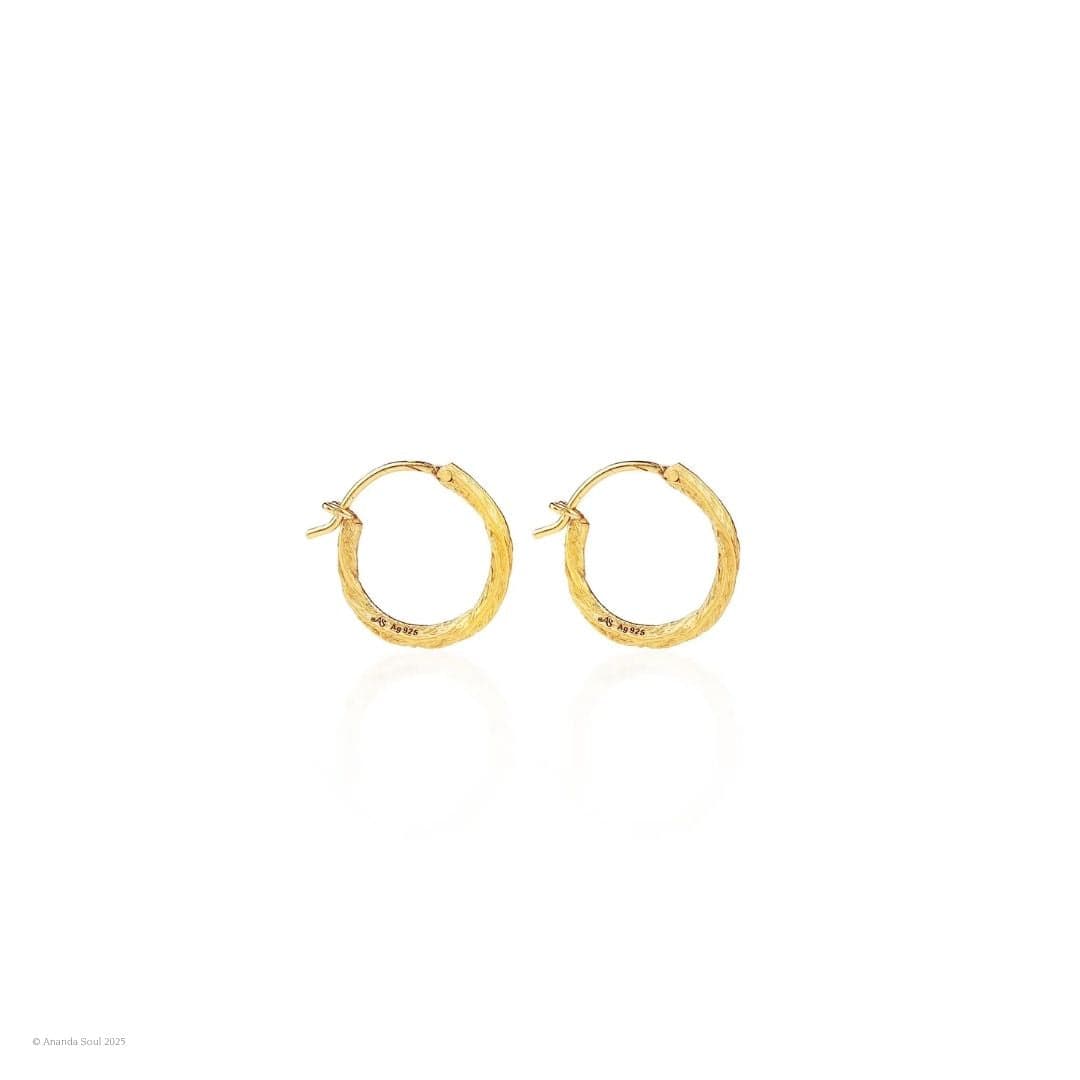 Swirl of Light • Hoop Earrings