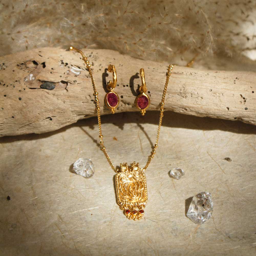 Marsha x Ananda Soul • Gentle Heart Earrings + Proud to be Necklace Set