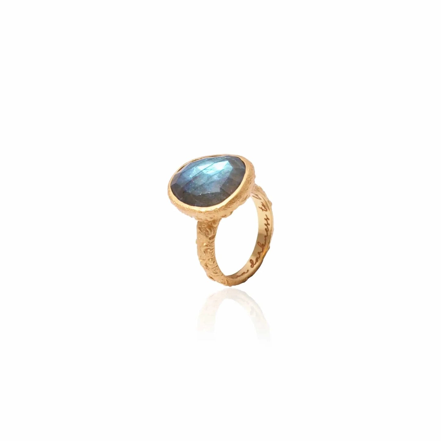From Darkness to Light Ring • Labradorite
