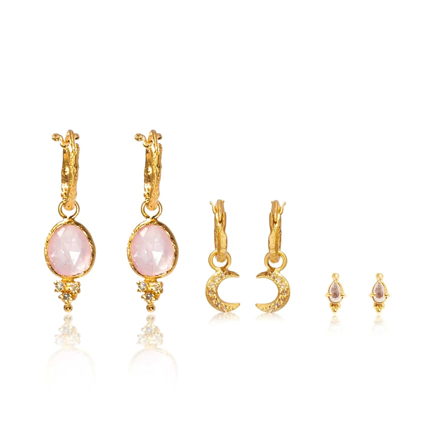 Earring Gift Set: Heart Wide Open Earrings + Ancient Wisdom Earrings + Moondust Earrings