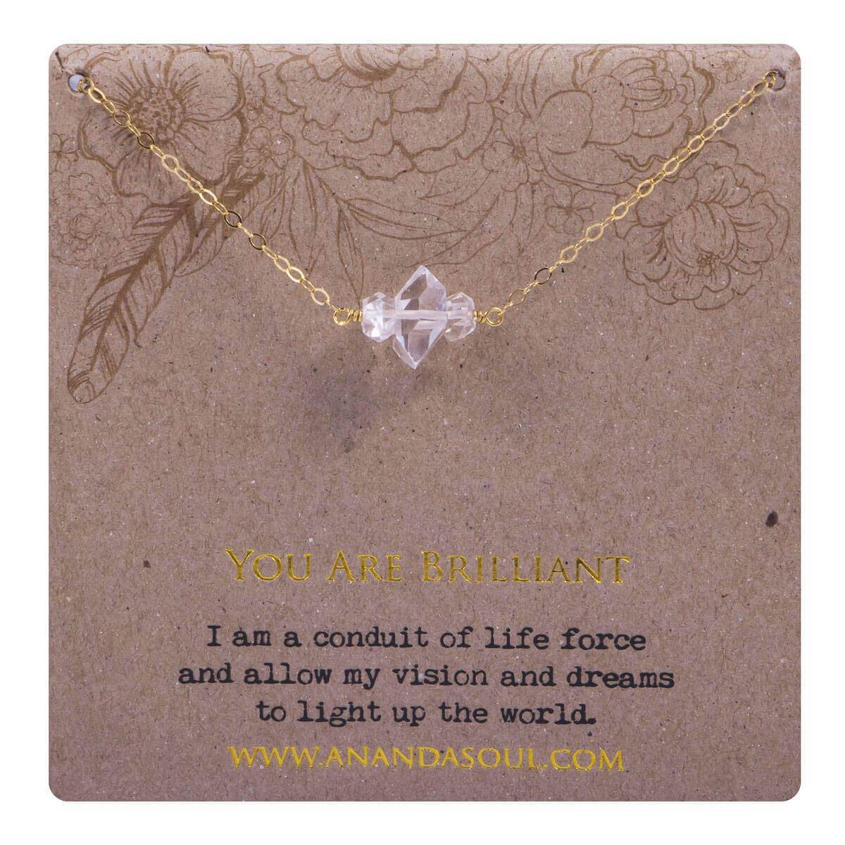 Marsha x Ananda Soul • You are Brilliant + Dare to Shine Necklace Set